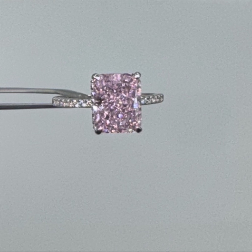 18k 3ct Pink Sapphire Ring - Picture 6 of 12